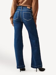 Blau - Paige Leenah Jeans mit hoher Taille und ausgestelltem Ausschnitt in Blau - Bild 2 von 4
