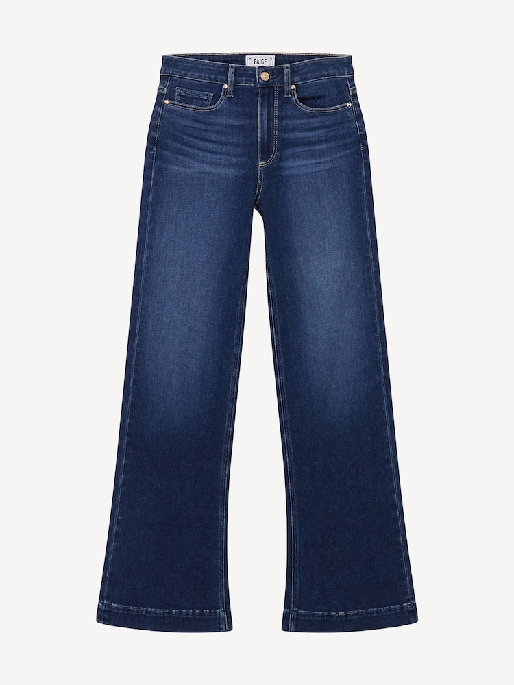 Blau - Paige Leenah Jeans mit hoher Taille und ausgestelltem Ausschnitt in Blau - Bild 4 von 4