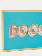 Oliver Bonas Green Boogie Wonderland Beaded Fabric Wall Art - Image 3 of 3