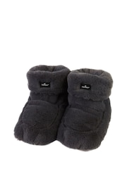 Warmies Grey Fully Heatable Luxury Slipper Boots - Image 4 of 5