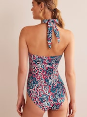Boden Blue Scarf Bandeau Swimsuit - Image 4 of 6