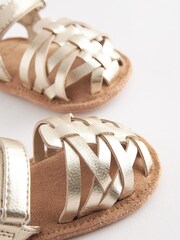 Gold Baby Ankle Strap Fisherman Sandals (0-18mths) - Image 4 of 4