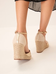 Gold Forever Comfort® Closed Toe High Wedges - Image 3 of 8