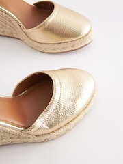Gold Forever Comfort® Closed Toe High Wedges - Image 7 of 8