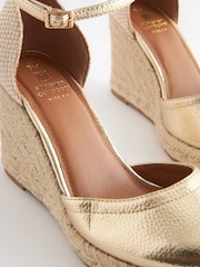 Gold Forever Comfort® Closed Toe High Wedges - Image 8 of 8