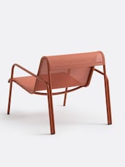 La Redoute Intérieurs Terracotta Low Aluminium and Textilene Armchair Lysa - Image 4 of 6