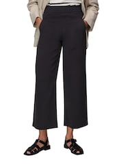 Whistles Jade Black Side Zip Trousers - Image 1 of 4