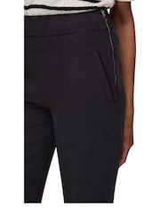 Whistles Jade Black Side Zip Trousers - Image 3 of 4