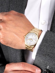 Accurist Classic Mens Gold Plated Stainless Steel Bracelet Analogue Watch - Image 7 of 7