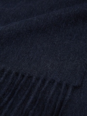 Reiss Navy Picton Wool and Cashmere Scarf - Image 4 of 4