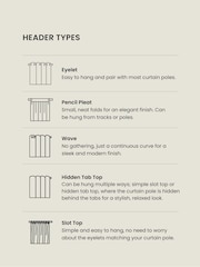Natural Heavyweight Chenille Pencil Pleat Blackout/Thermal Curtains - Image 4 of 7