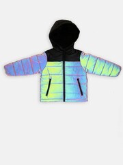 Angel & Rocket Chase Black Holographic Puffer Jacket - Image 4 of 5