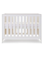 Obaby White Nika Mini Nursery Furniture Set 2 Piece - Image 2 of 4