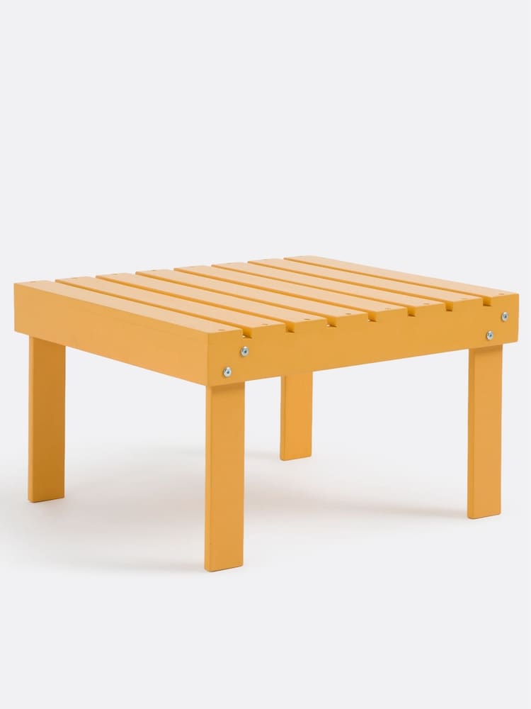 La Redoute Intérieurs Honey Yellow Zeda Acacia Footrest Table - Image 1 of 4
