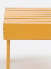 La Redoute Intérieurs Honey Yellow Zeda Acacia Footrest Table - Image 3 of 4