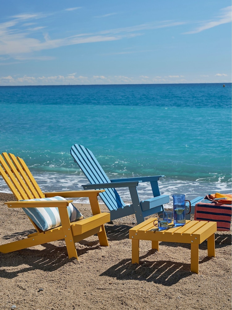 La Redoute Intérieurs Honey Yellow Zeda Adirondack Style Acacia Garden Armchair - Image 1 of 3 La Redoute Intérieurs Honey Yellow Zeda Adirondack Style Acacia Garden Armchair - Image 1 of 3
