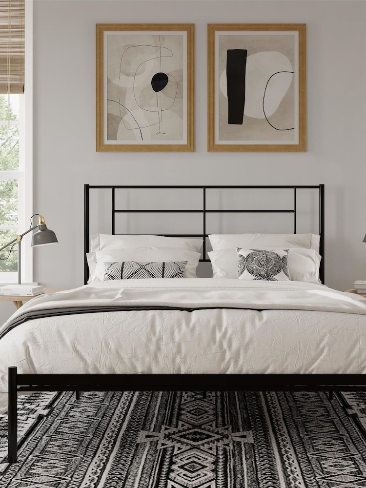 Dorel Home Black Europe Jensen Metal Bed - Image 1 of 4