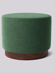 Swoon Smart Wool Hunter Green Penfold Small Ottoman - Image 1 of 2