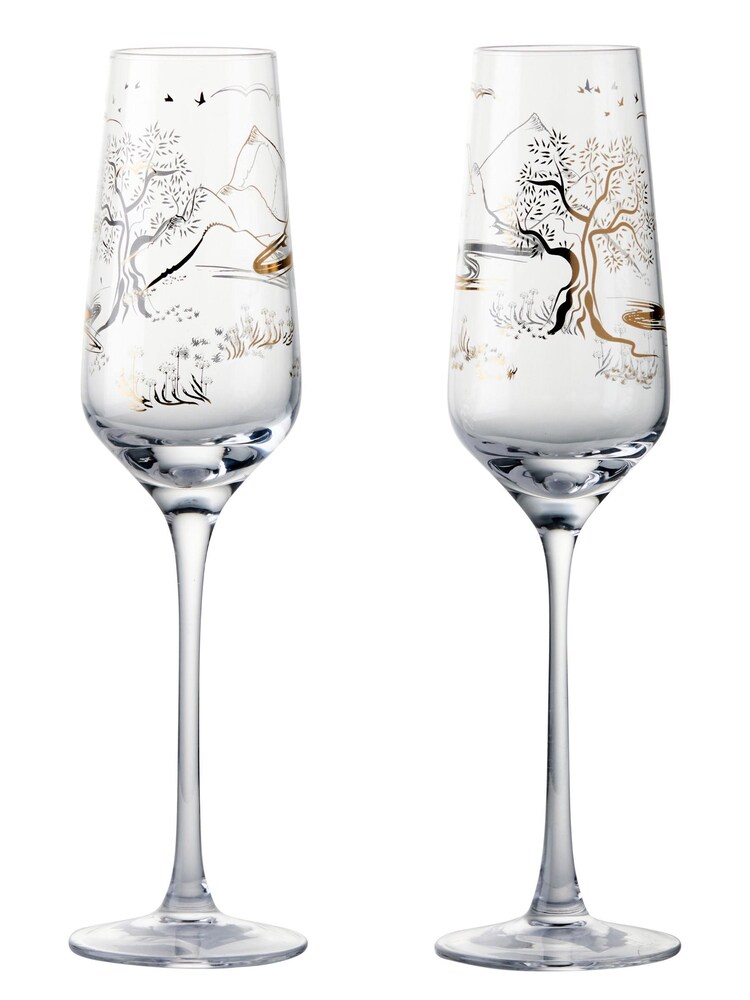 The DRH Collection Clear Set of 2 Skye Champagne Flutes - Image 2 of 3