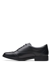 Clarks Black Multi Fit Leather Aubrie Tap Shoes - Image 2 of 7