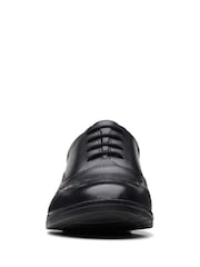 Clarks Black Multi Fit Leather Aubrie Tap Shoes - Image 5 of 7