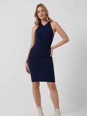 French Connection Navy Blue Buntie Whisper Ruth Bodycon Dress - Image 1 of 4