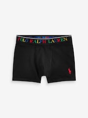 Polo Ralph Lauren Black/Grey Boys Cotton Stretch Logo Boxers 3 Pack - Image 2 of 4