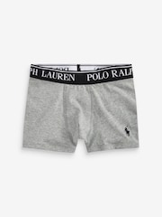 Polo Ralph Lauren Black/Grey Boys Cotton Stretch Logo Boxers 3 Pack - Image 3 of 4