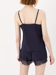 Accessorize Blue Lace Trim Vest Set - Image 2 of 4