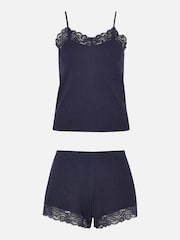 Accessorize Blue Lace Trim Vest Set - Image 4 of 4