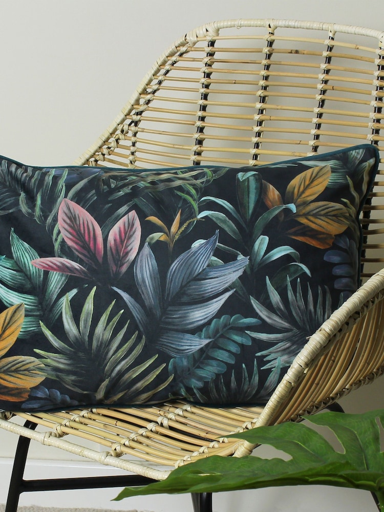 Evans Lichfield Black Zinara Cushion - Image 1 of 6