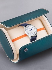 Accurist Classic Mens Blue Leather Strap Analogue Watch - Image 6 of 7