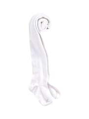 JoJo Maman Bébé White Cotton Rich Plain Tights - Image 1 of 3