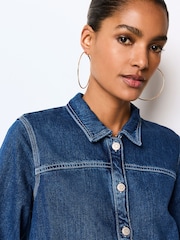 Gold Tone Oversized Hoop Earrings - Image 1 of 2