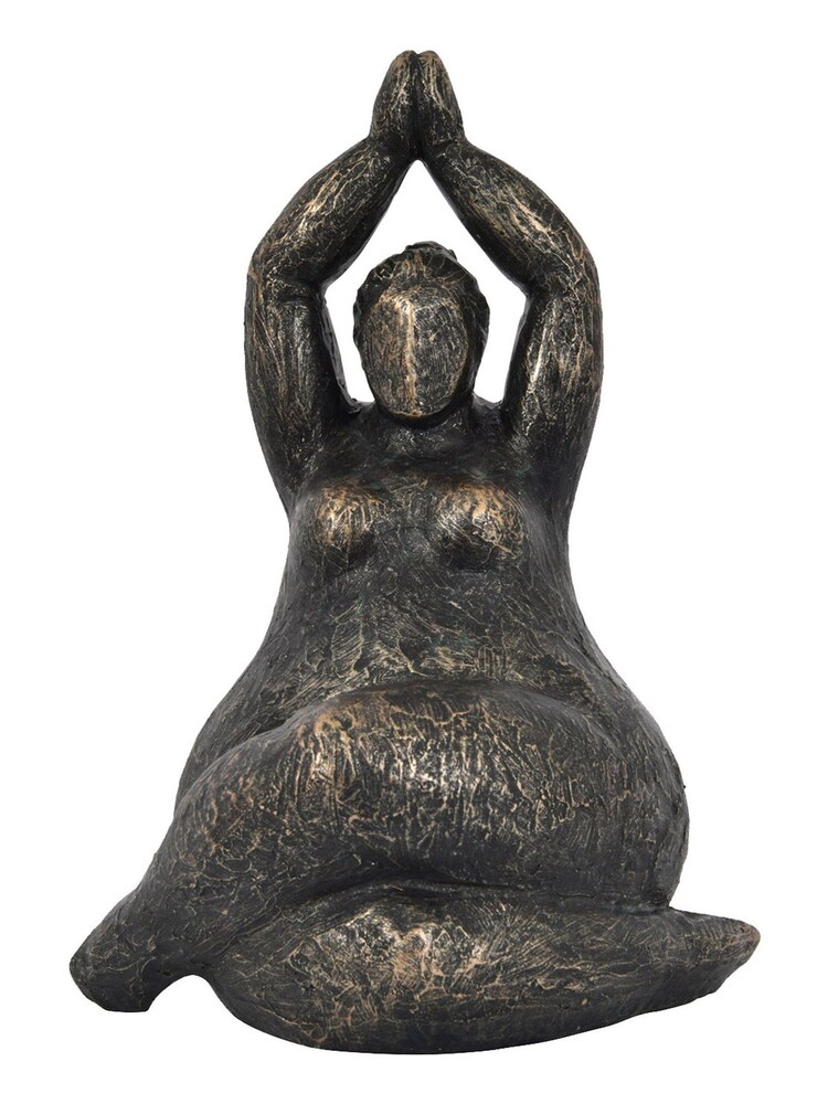 Libra Interiors Bronze Iris Praying Feminine Form Sculpture - Image 2 of 4