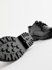 Black Patent Standard Fit (F) School Leather Lace-Up Shoes - Image 5 of 5