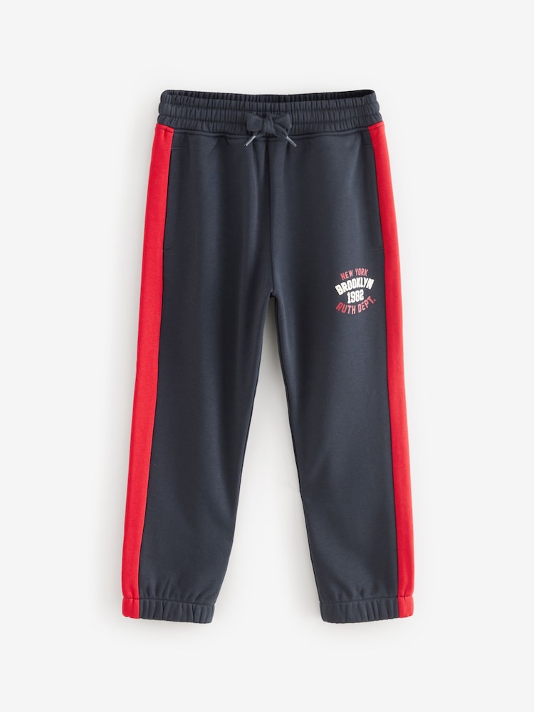 Navy Varsity Graphic Joggers (3-16yrs) - Image 1 of 3