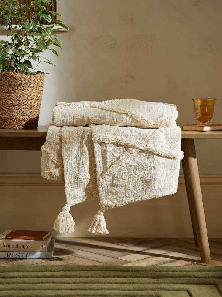Natural Berber Throw - Image 1 of 4 Natural Berber Throw - Image 1 of 4