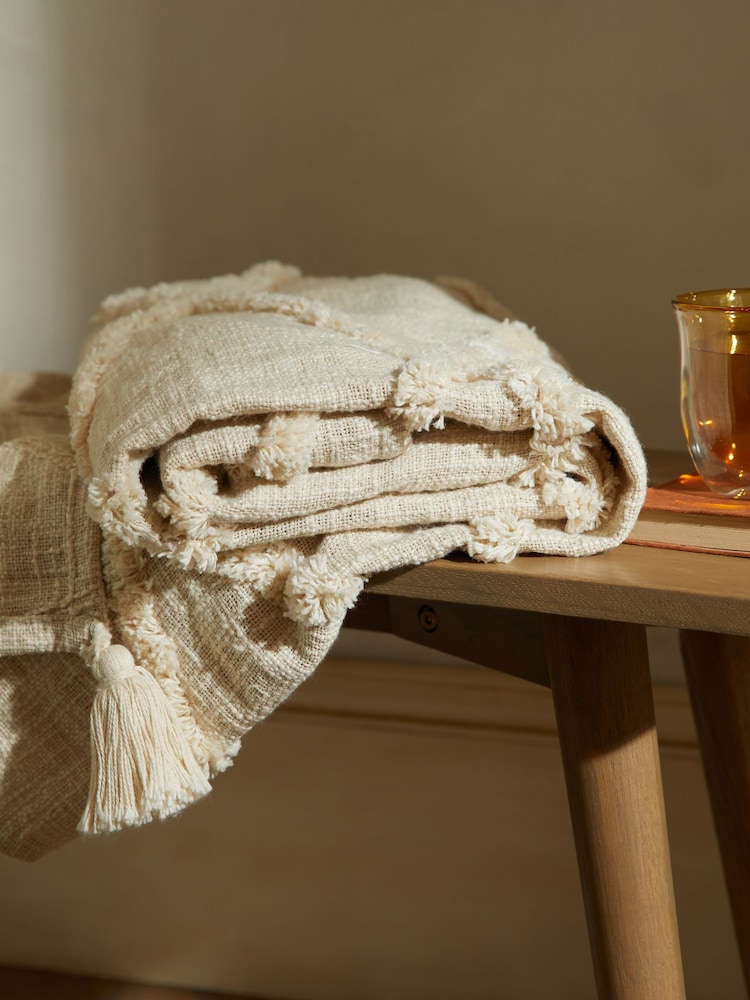 Natural Berber Throw - Image 2 of 4 Natural Berber Throw - Image 2 of 4
