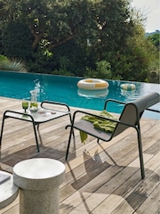 La Redoute Intérieurs Green Lysa Aluminium Coffee Table Footrest - Image 1 of 4