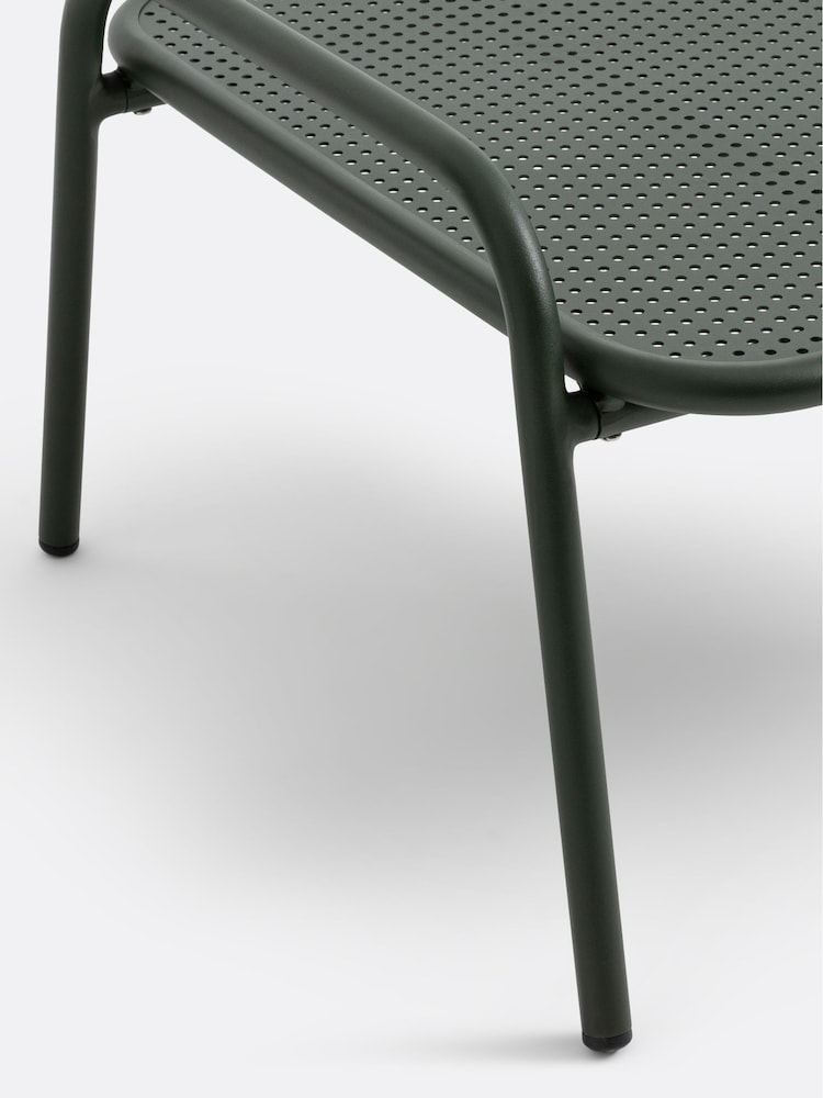 La Redoute Intérieurs Green Lysa Aluminium Coffee Table Footrest - Image 4 of 4 La Redoute Intérieurs Green Lysa Aluminium Coffee Table Footrest - Image 4 of 4