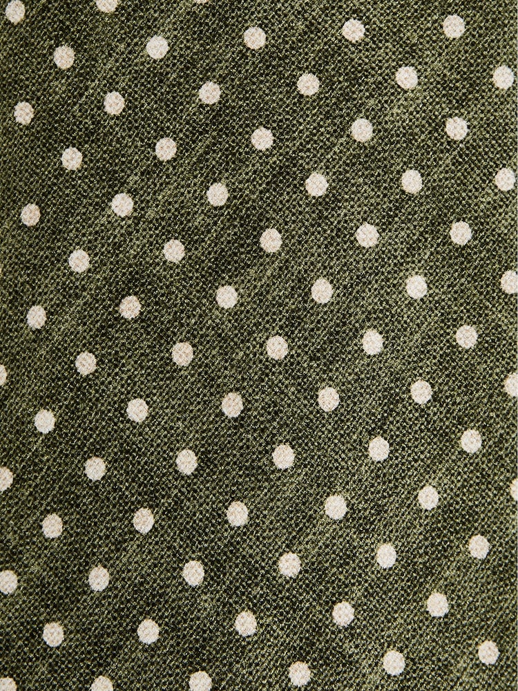 Reiss Green Mars Silk Polka Dot Tie - Image 5 of 5