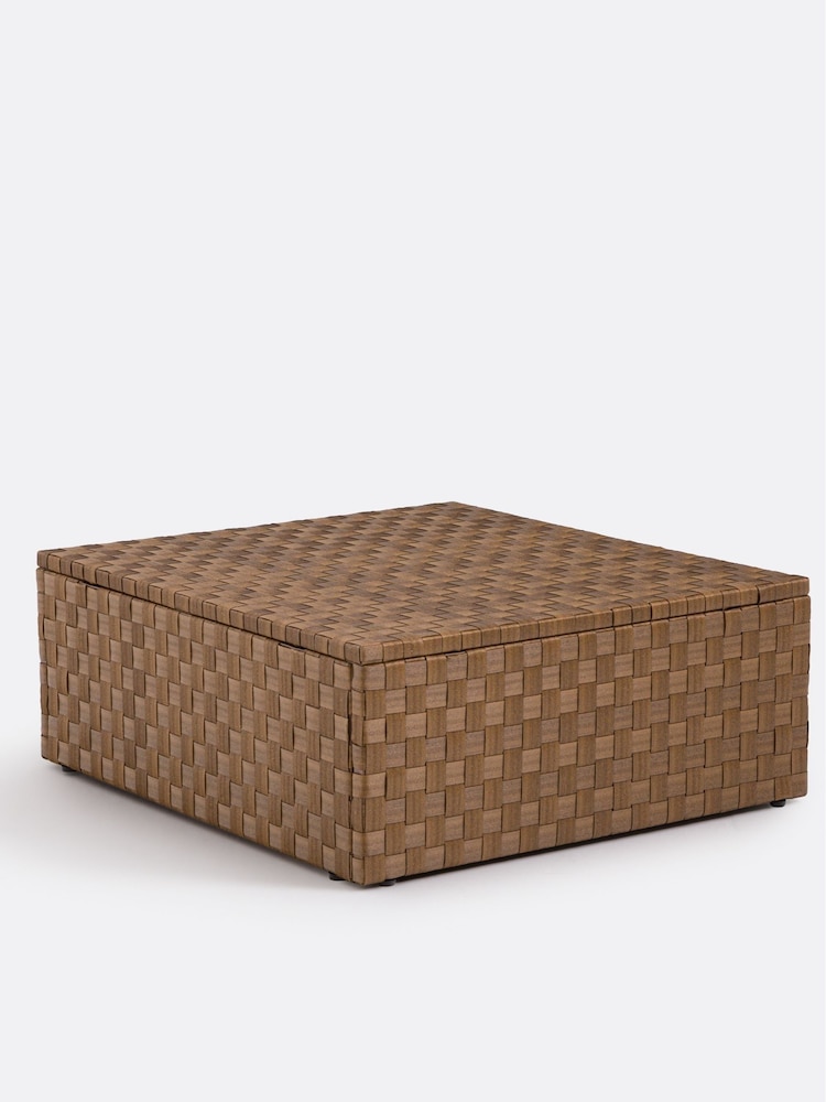 La Redoute Intérieurs Brown Alzéna Garden Coffee Table in Woven Resin - Image 2 of 6