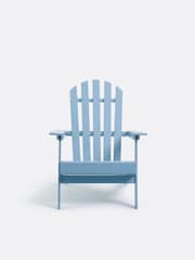 La Redoute Intérieurs Grey Blue Zeda Adirondack Style Acacia Garden Armchair - Image 2 of 7