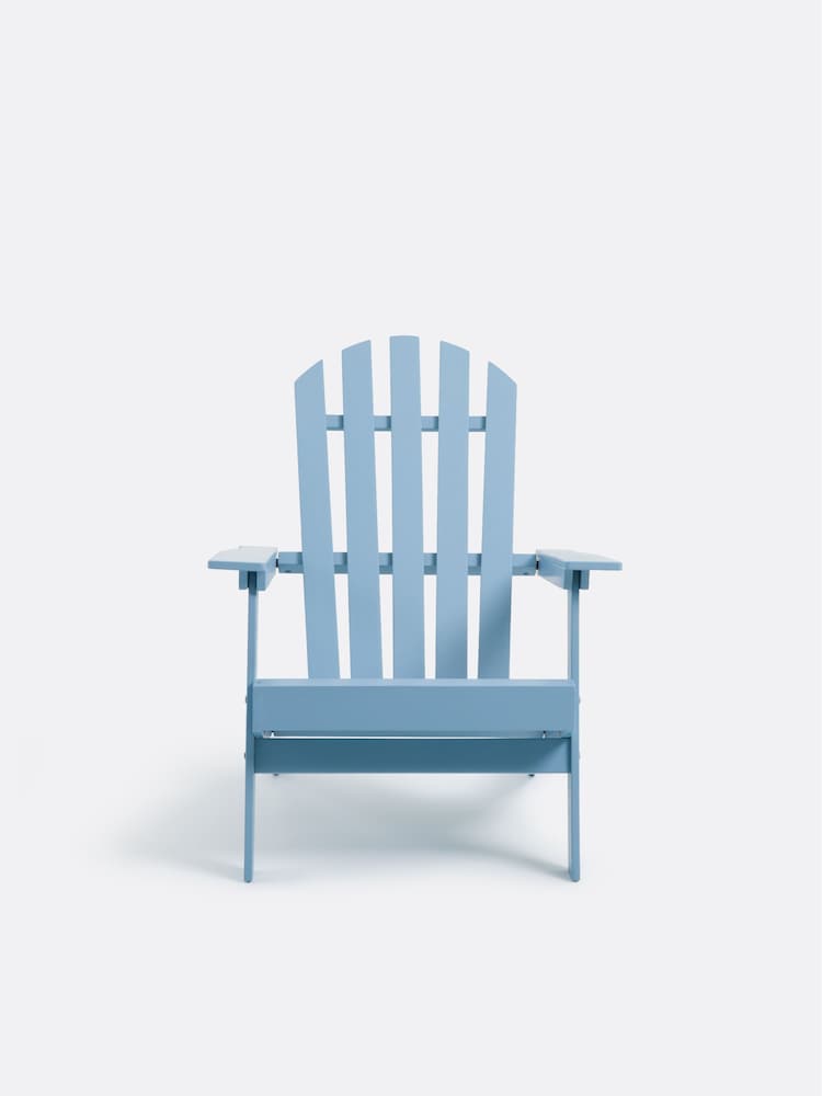 La Redoute Intérieurs Grey Blue Zeda Adirondack Style Acacia Garden Armchair - Image 2 of 7 La Redoute Intérieurs Grey Blue Zeda Adirondack Style Acacia Garden Armchair - Image 2 of 7