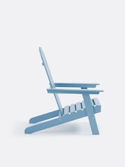 La Redoute Intérieurs Grey Blue Zeda Adirondack Style Acacia Garden Armchair - Image 3 of 7