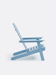La Redoute Intérieurs Grey Blue Zeda Adirondack Style Acacia Garden Armchair - Image 4 of 7