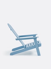 La Redoute Intérieurs Grey Blue Zeda Adirondack Style Acacia Garden Armchair - Image 5 of 7