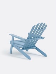 La Redoute Intérieurs Grey Blue Zeda Adirondack Style Acacia Garden Armchair - Image 6 of 7