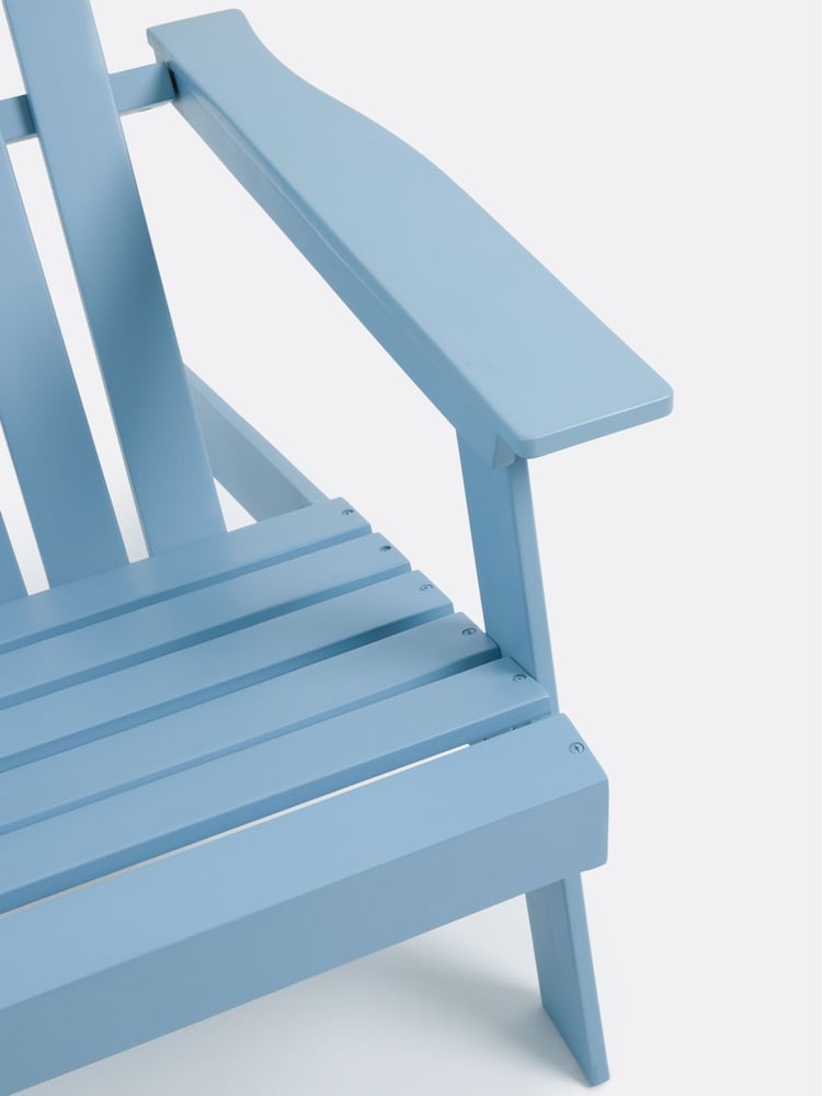 La Redoute Intérieurs Grey Blue Zeda Adirondack Style Acacia Garden Armchair - Image 7 of 7 La Redoute Intérieurs Grey Blue Zeda Adirondack Style Acacia Garden Armchair - Image 7 of 7